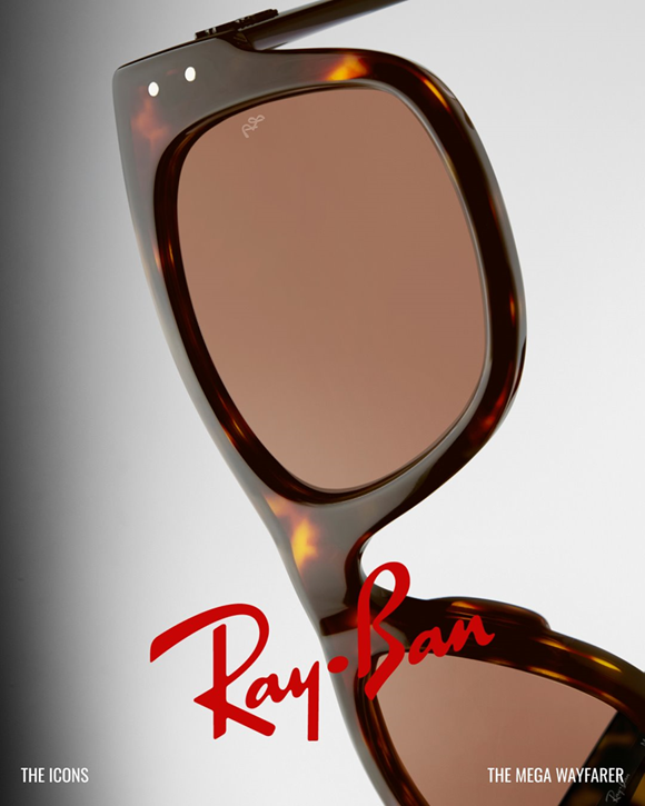 THE MEGA WAYFARER HAVANA w/ LIGHT PURPLE