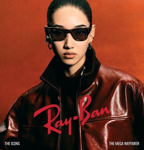 関税・送料込み＊RayBan＊Wayfarer Deluxe スクエア サングラス RB0840S Mega Wayfarer サングラス Transparent Black